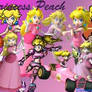 Peach collage