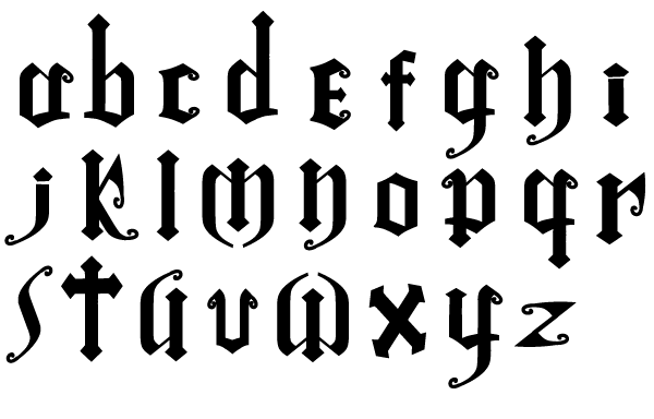 Gothic Font by Oathwind on DeviantArt