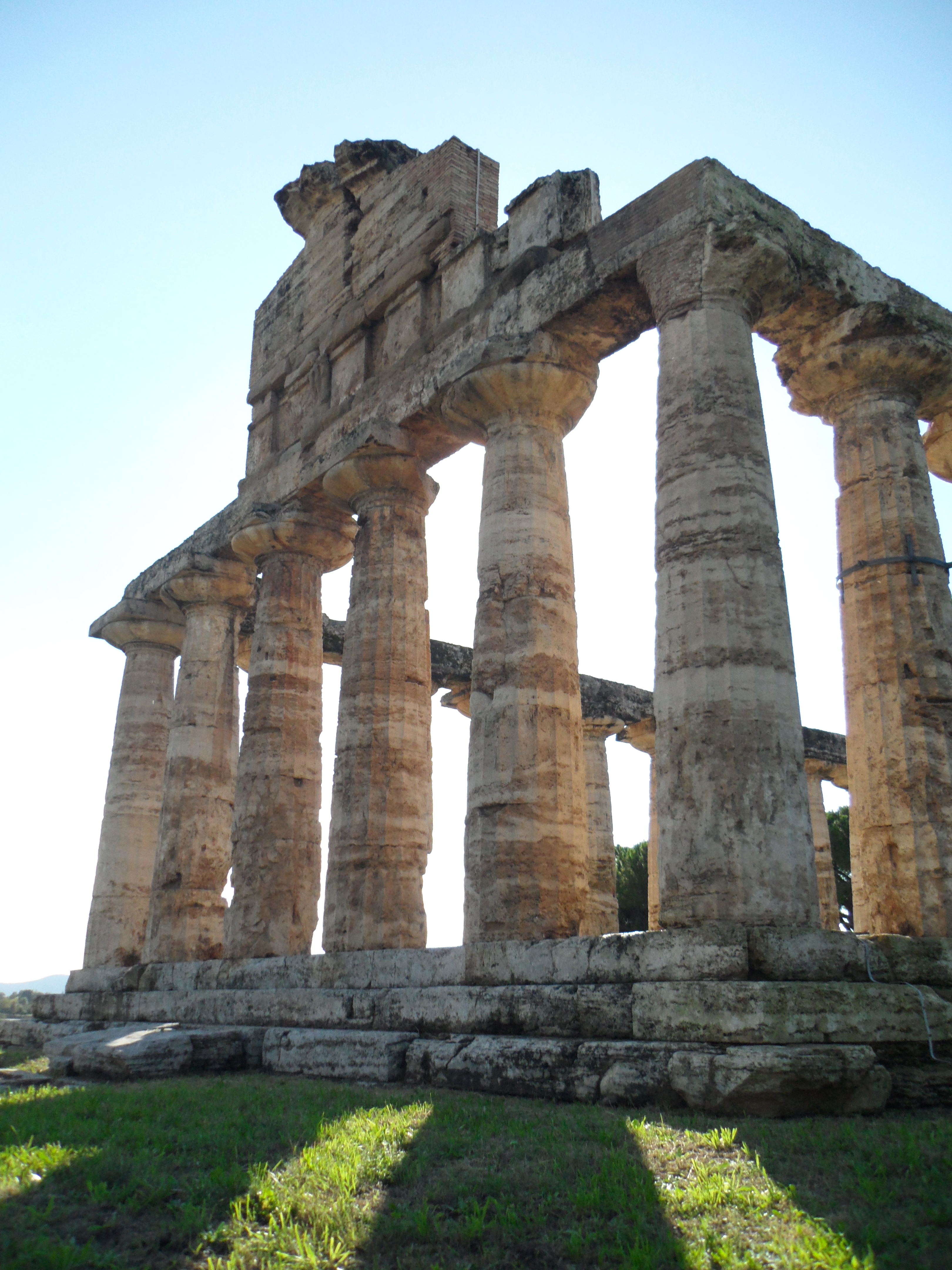 Paestum:Sun on Athena's Temple