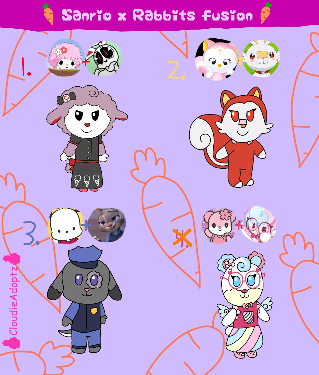 Sanrio x Rabbits OTA (OPEN) by GaleCumulusFangirl on DeviantArt