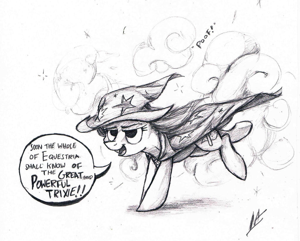 The Great and Powerful Trixie ~Sketch