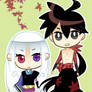 Chibis - Togame and Shichika