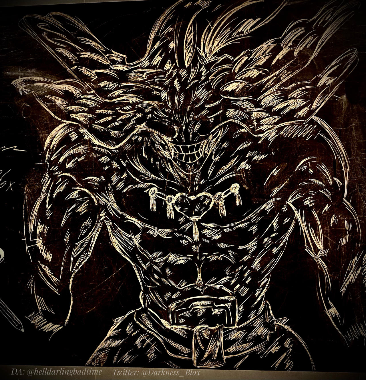 Mahoraga at Chalkboard by DarknessBlox on DeviantArt