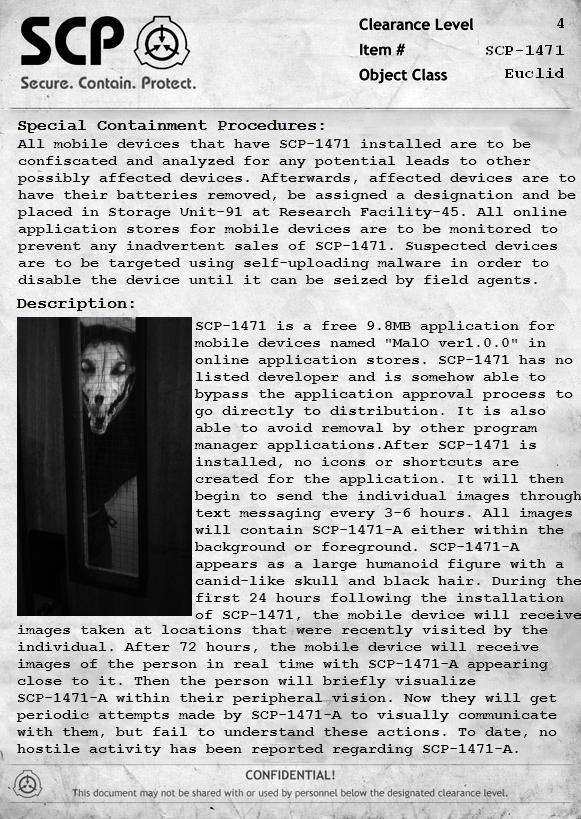 SCP Documents: The Pocket SCP-1471 by Ketzerdrache on DeviantArt