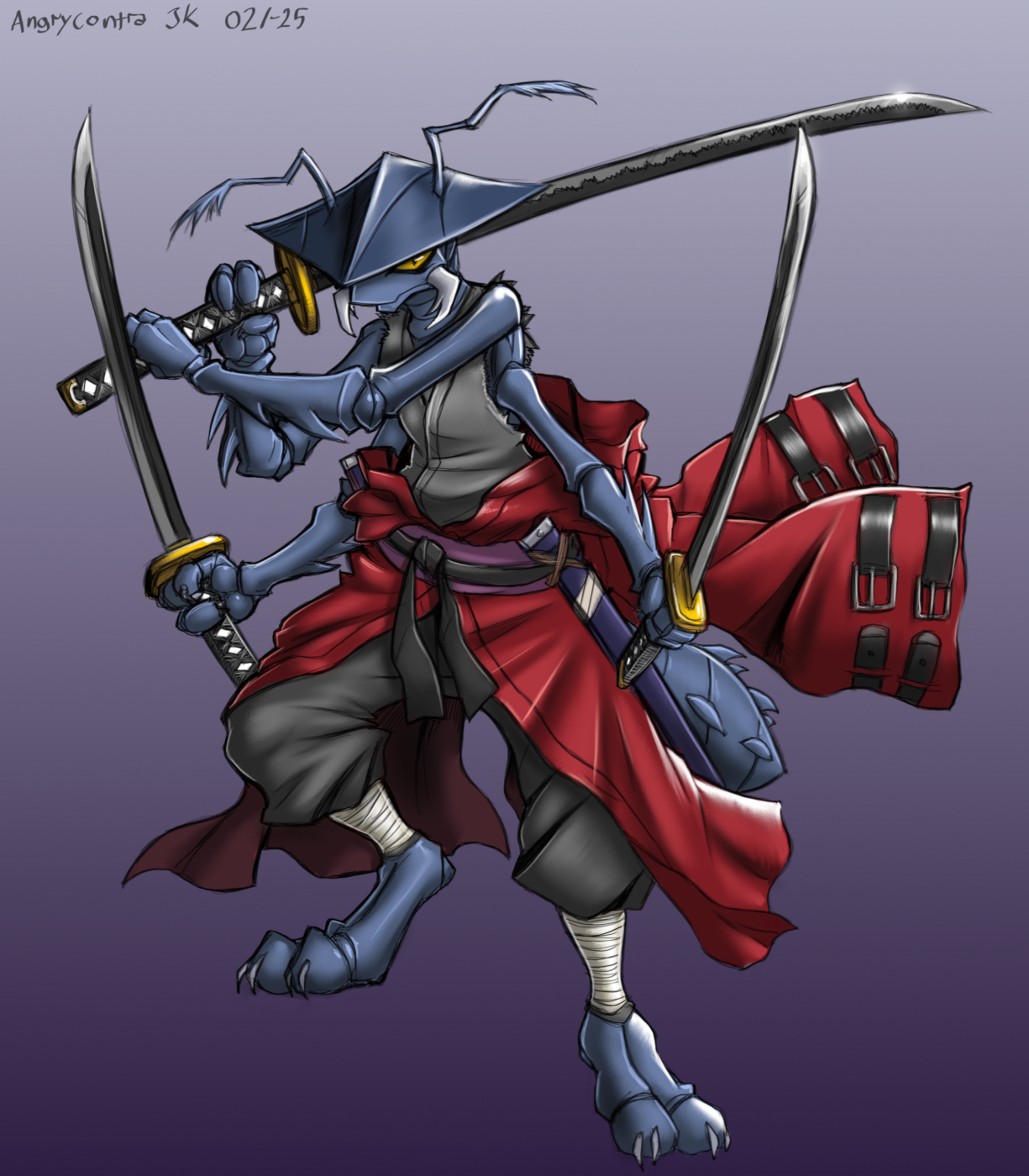 Samurai Jack Riding Insect Insect Samurai (commission) by angrycontra on DeviantArt