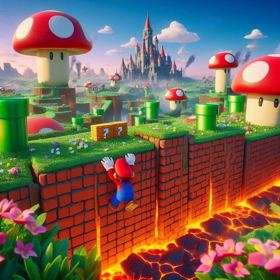 Mario trying to get home - Mushroom Kingdom by Ruhe1986 on DeviantArt