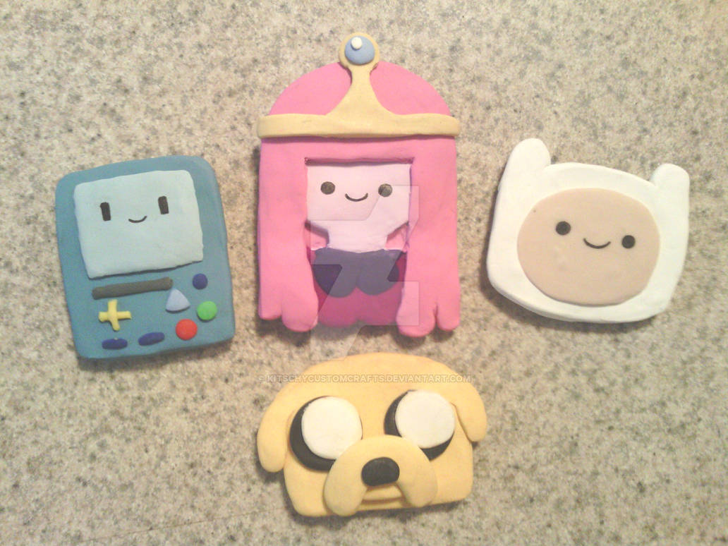 Time Magnets Adventure Time Magnets by KitschyCustomCrafts on DeviantArt