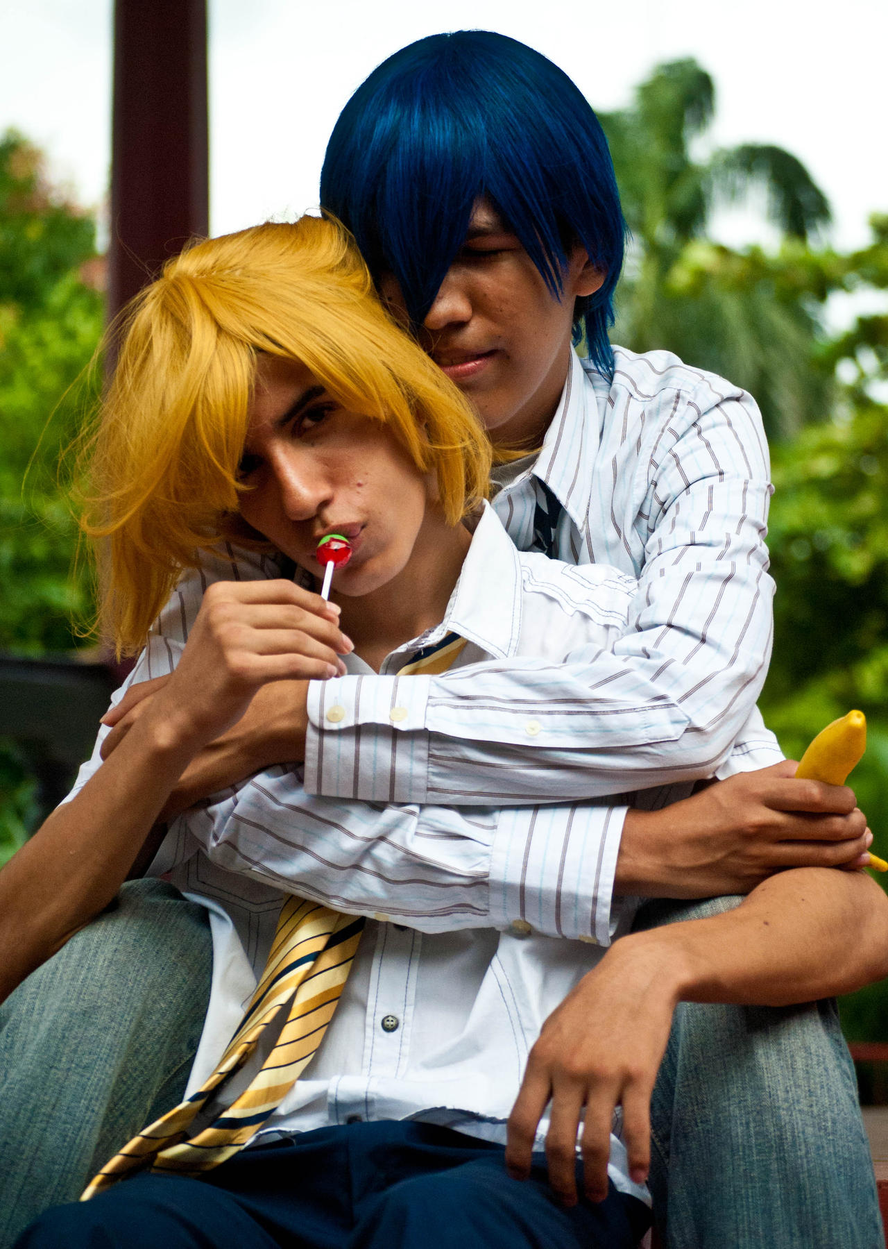 Vocaloid. Kaito and Len