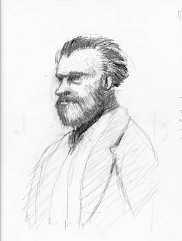 Portrait Of Manet By Degas