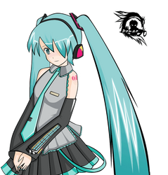 Hatsune Miku animated vector