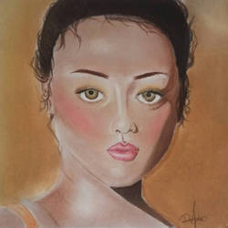 Pastel portrait.