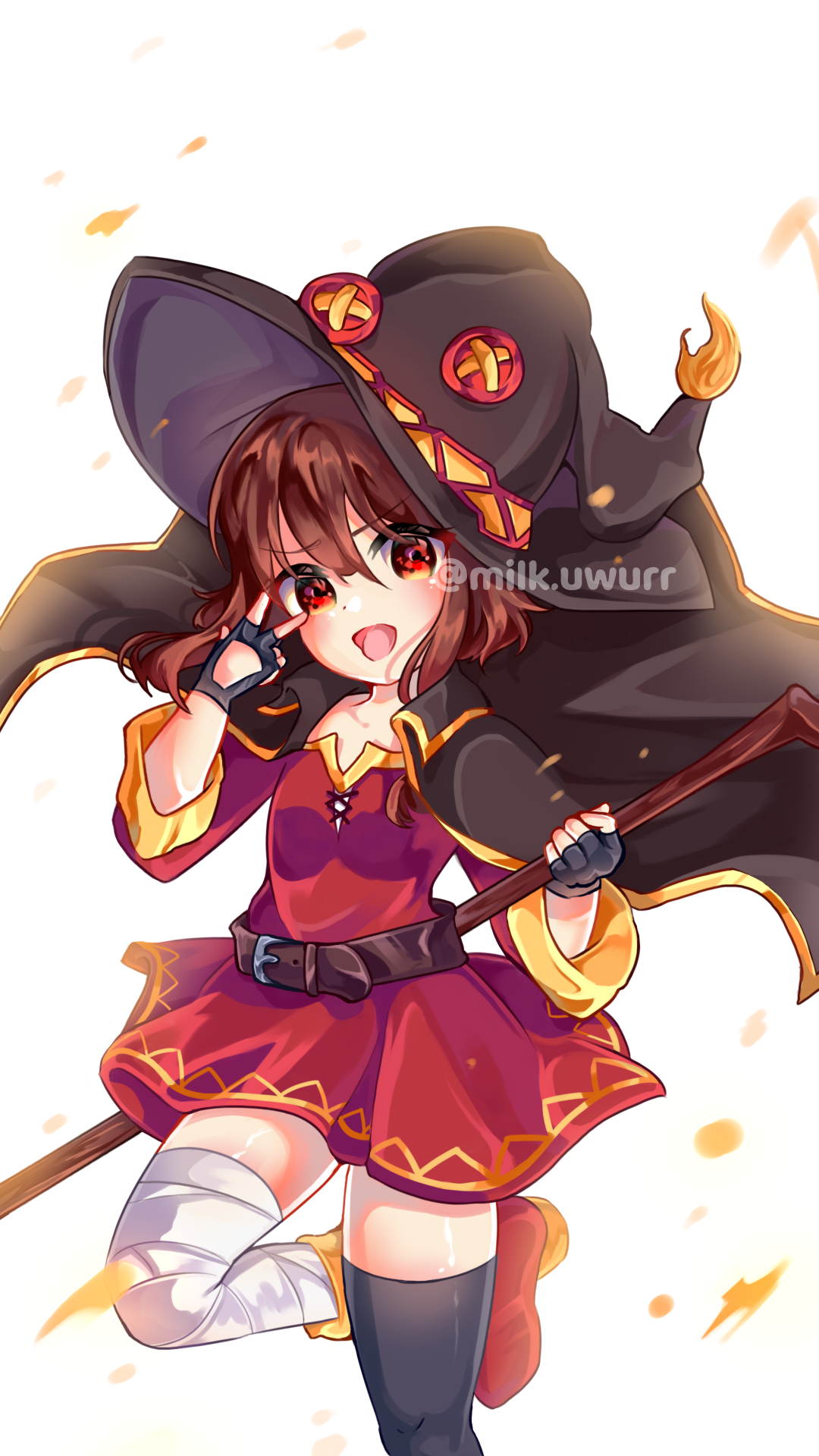 Megumin Running Megumin by MilkUwurr on DeviantArt