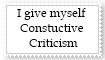 Self-Criticism Stamp