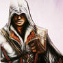 Ezio Auditore Assassins Creed 2 color drawing