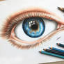 An Eye- Colored Pencil Drawing