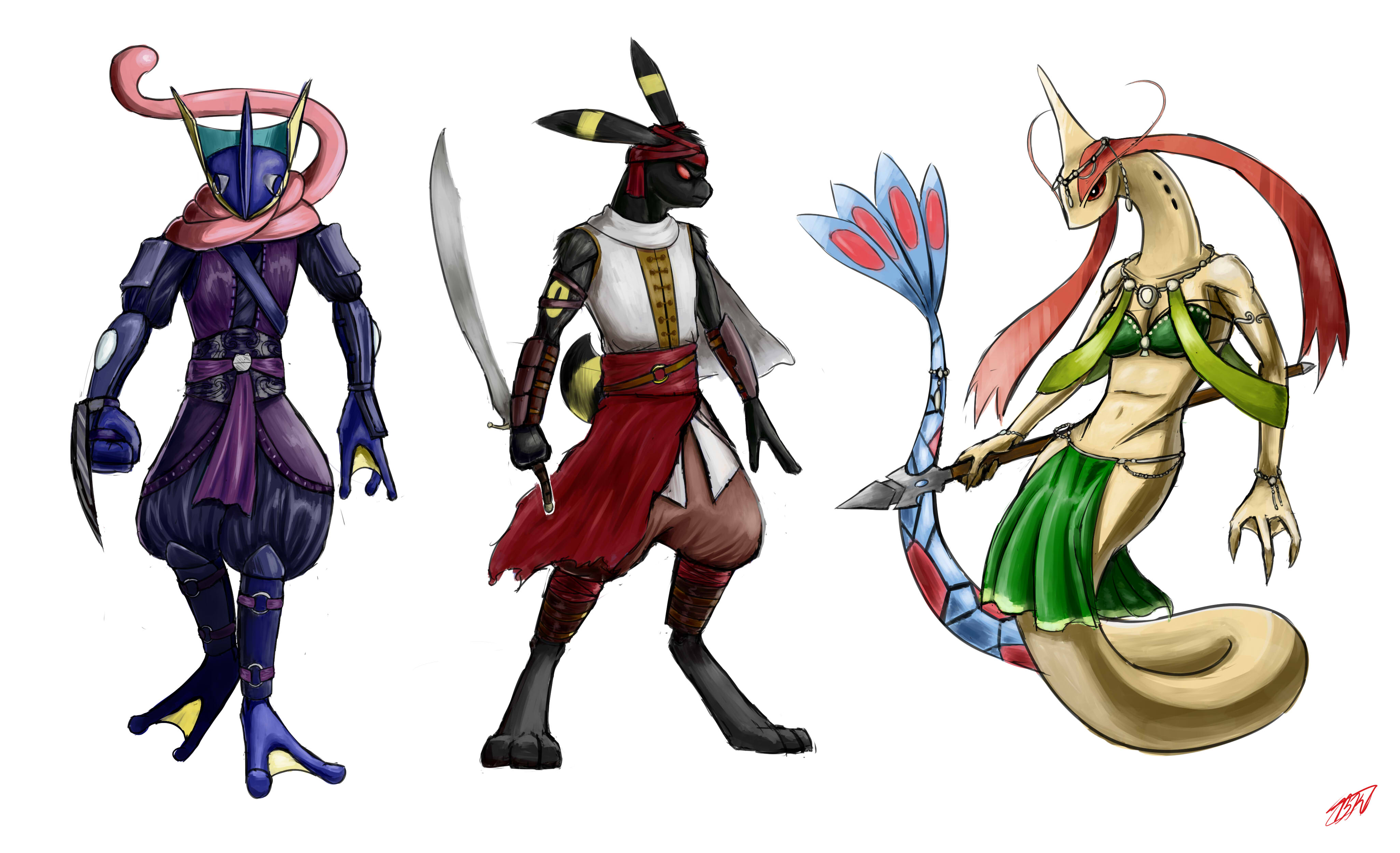 Some Anthropomorphic Pokemon :P