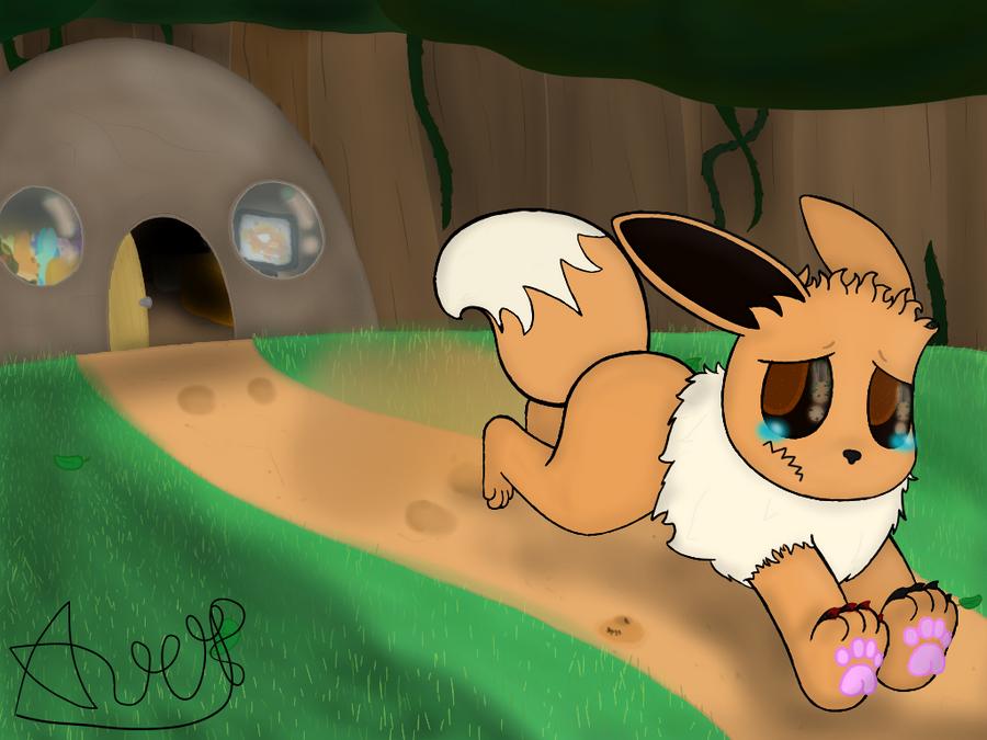 Eevee Running away from home (remake)