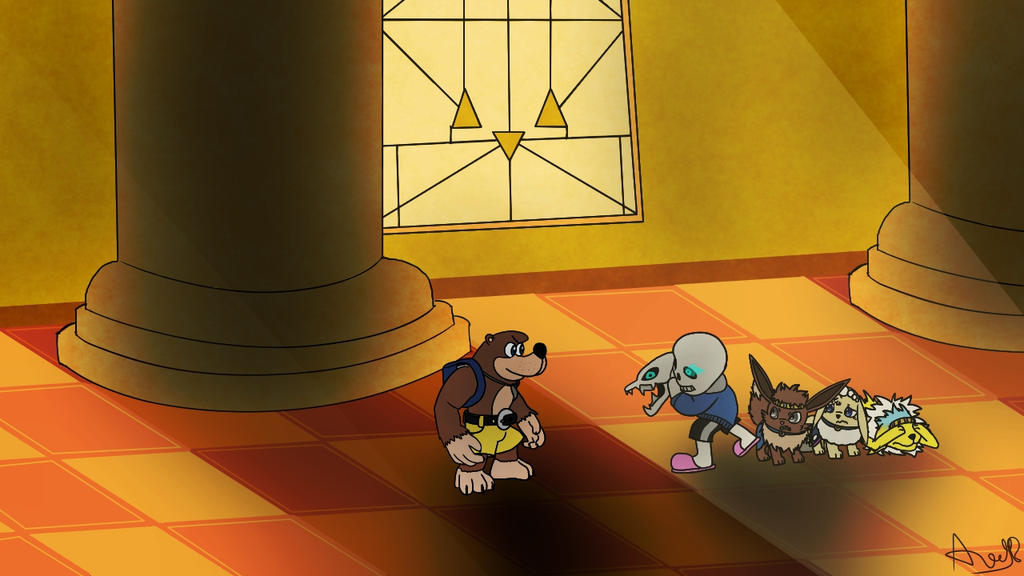 Sans protecting the Royal 'Vees