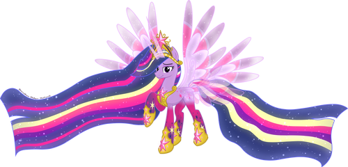 [Commission] Rainbow Power Queen Twilight Sparkle