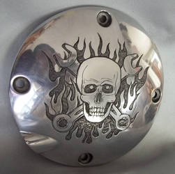 Skull'nFlames'nWrenches Brake Cover