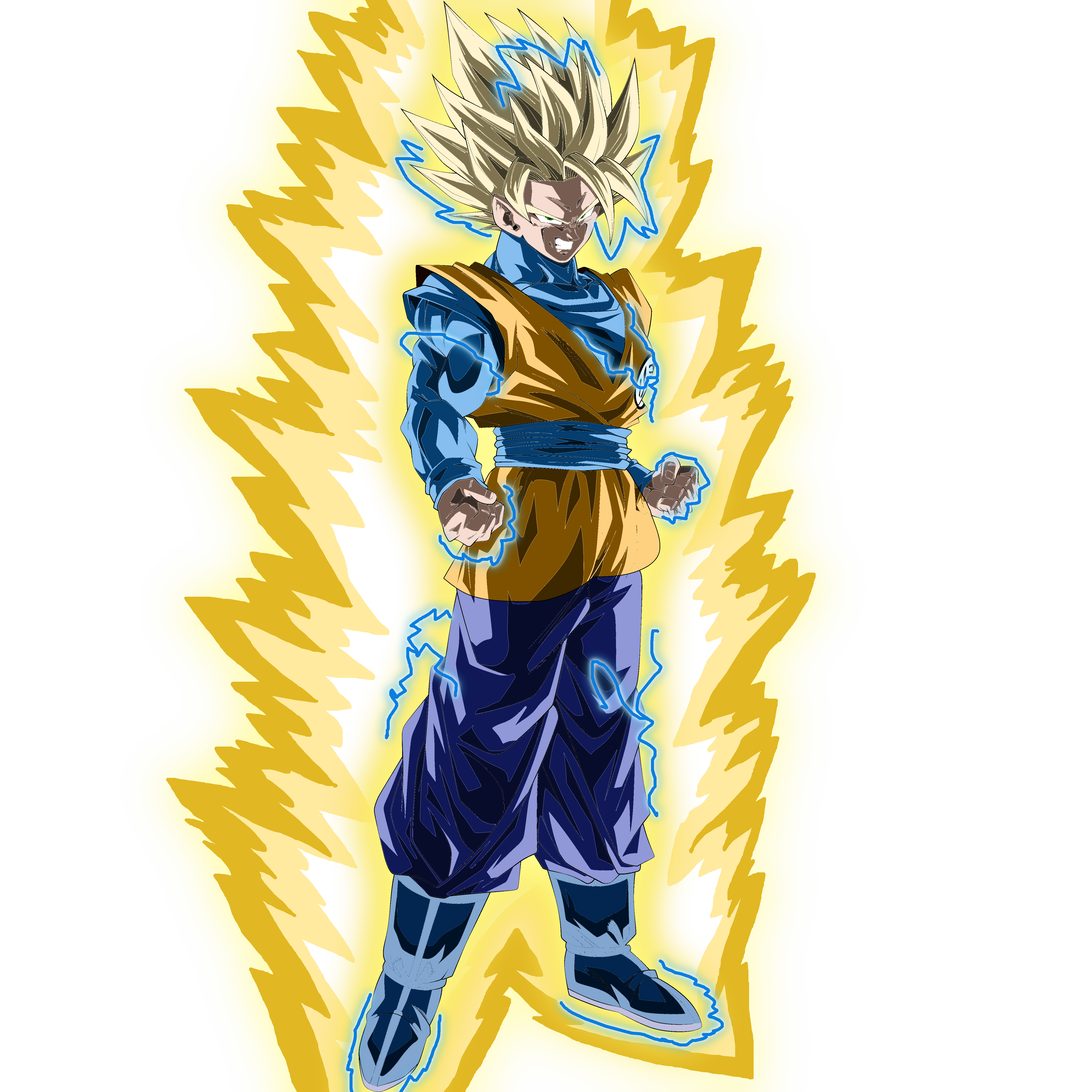 Goku super sayajin 4 by HBORUNO on DeviantArt