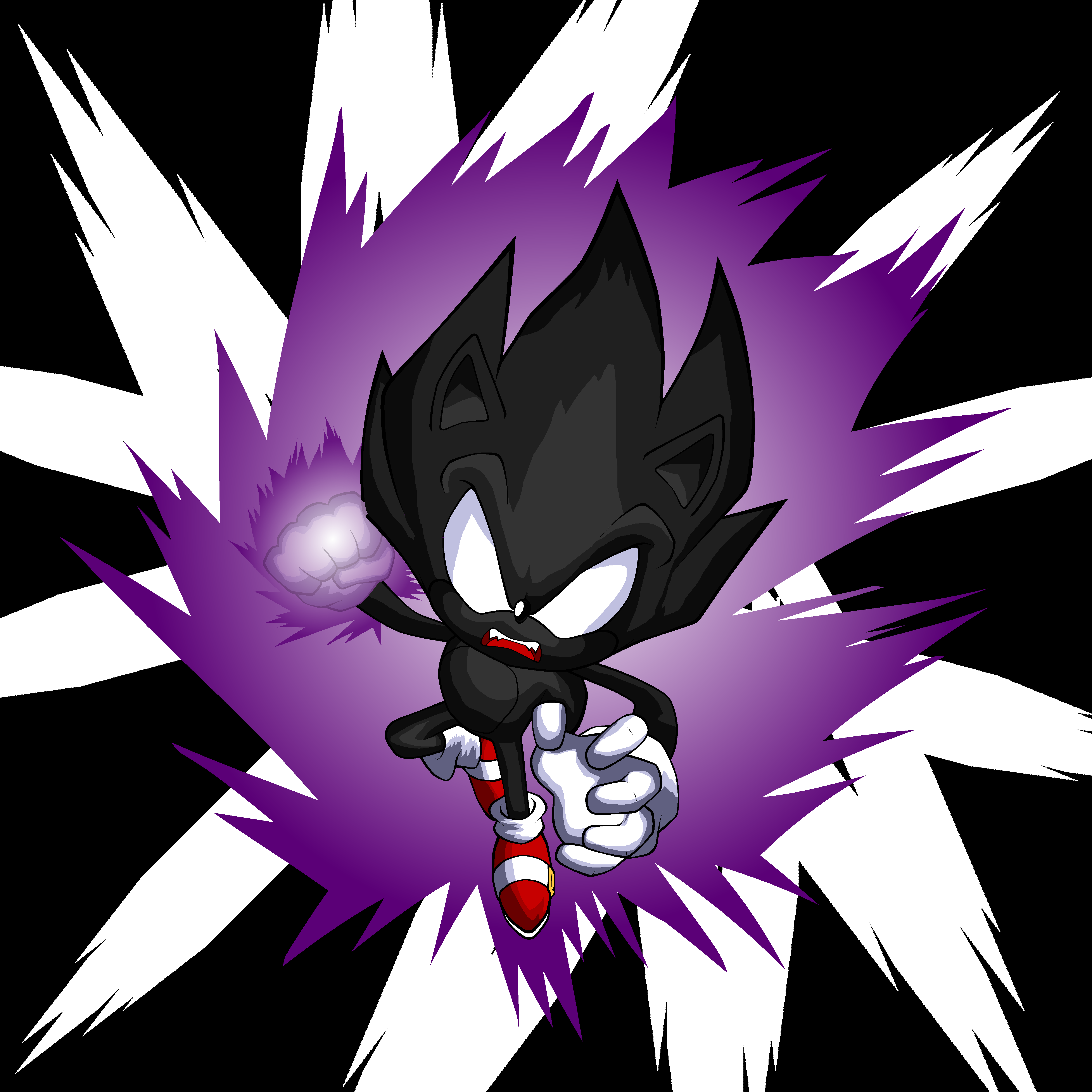 super dark sonic by cmara on DeviantArt