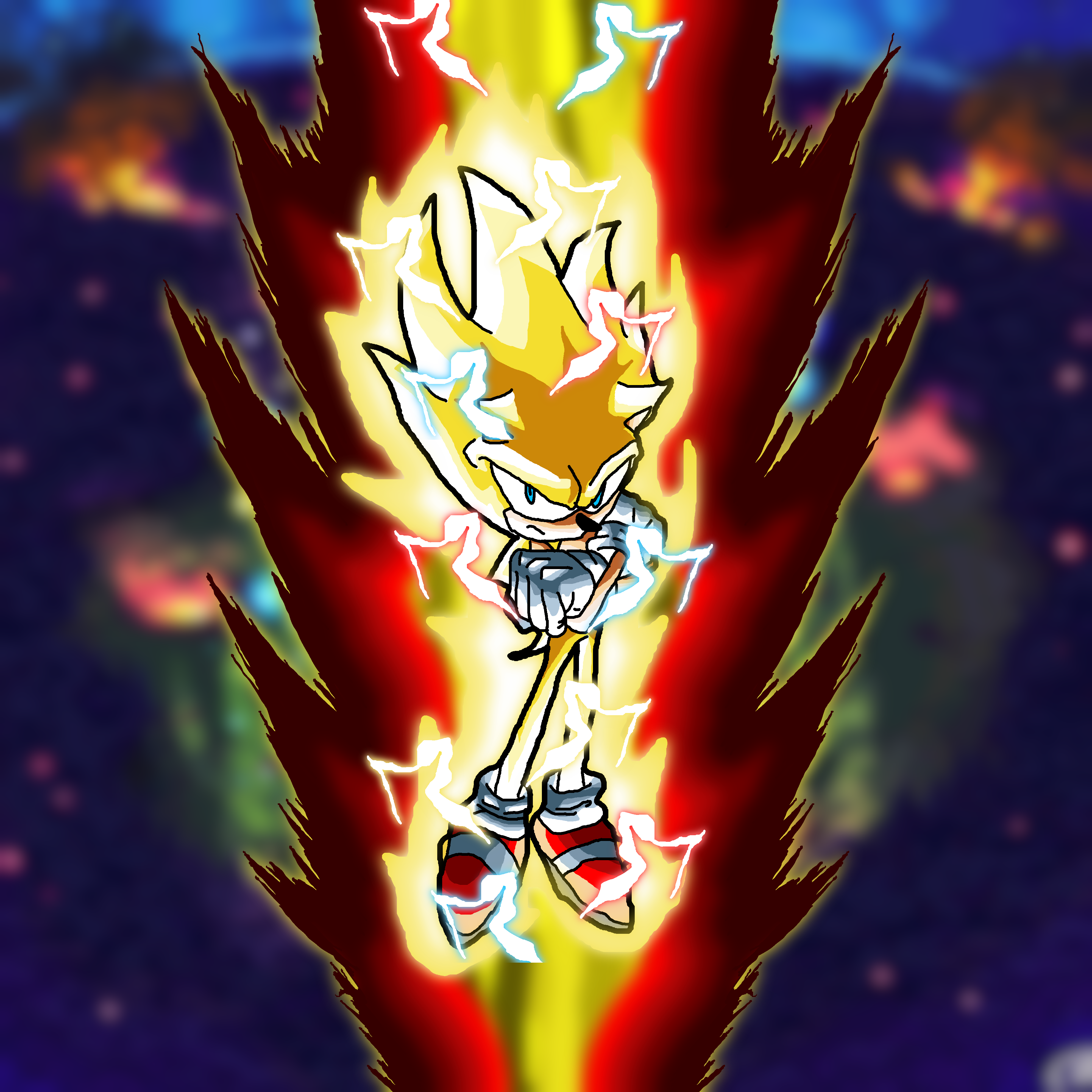 Fleetway Super Sonic Rendering by BrutalSurge402X on DeviantArt