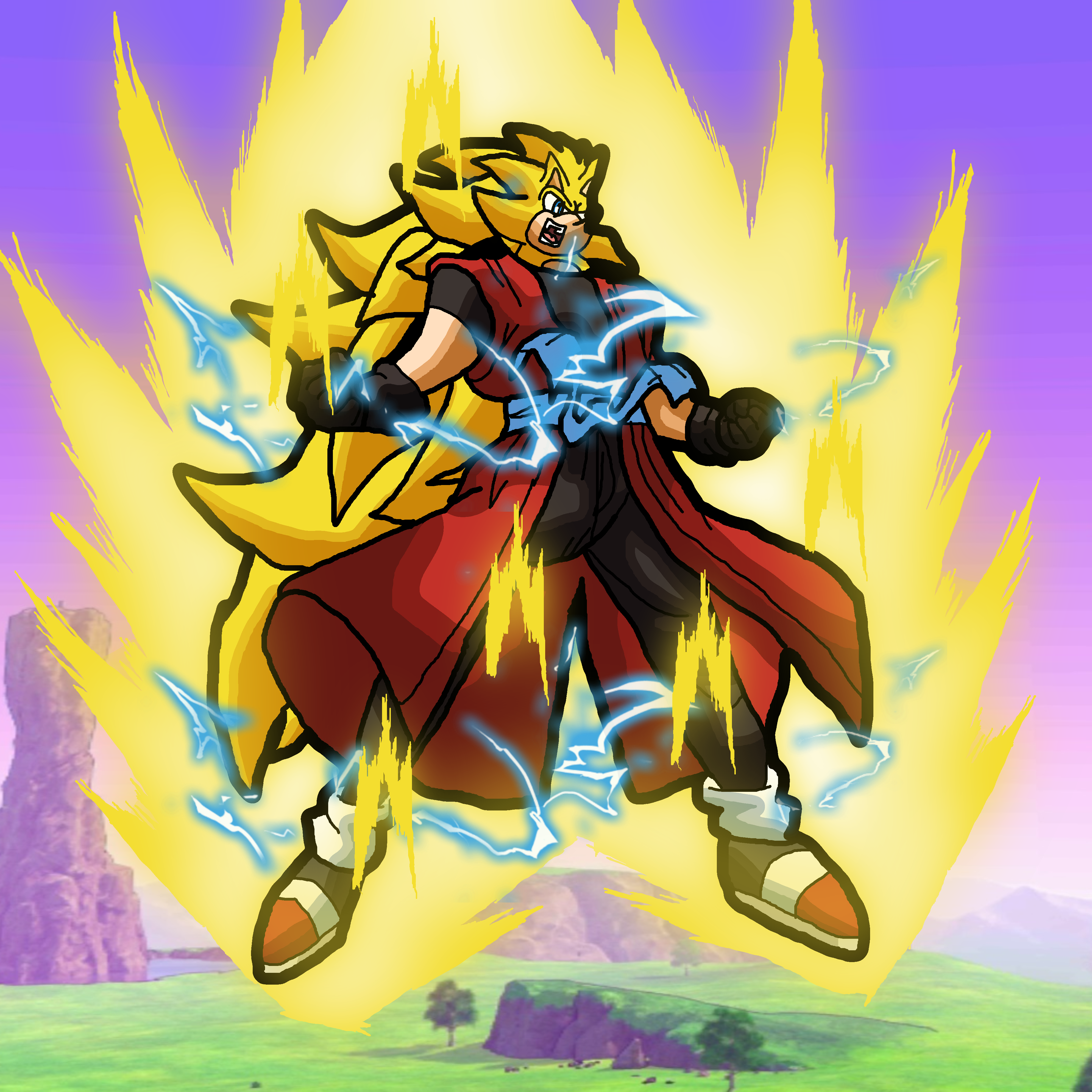 Goku AF - Super Saiyajin 5 Negativo (SSJ7 Fase 5) by SebaToledo on  DeviantArt