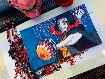 Susamaru Sticker Susamaru from Demon slayer kimitsu no yaiba by AndromedaStudio on ...