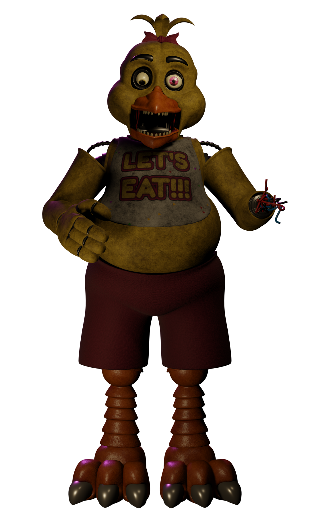 New Model Of Withered Chica by e74444444444 on DeviantArt