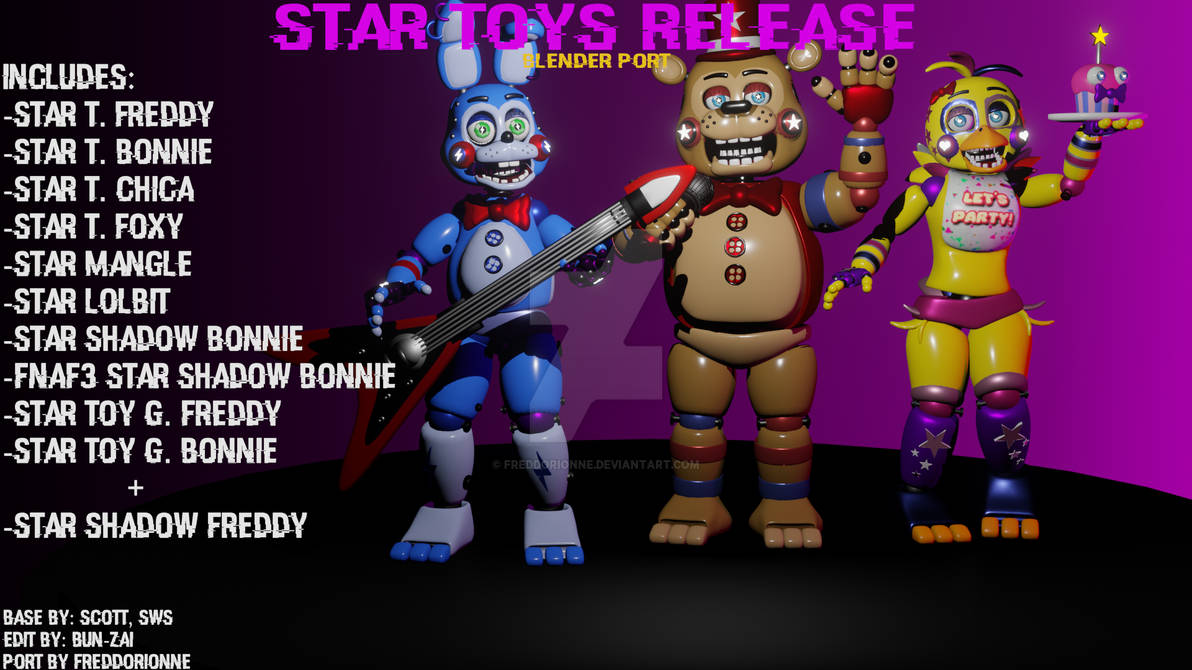 Star Animatronics Blender 4.0| Star Toy Animatronics port release by FreddoRionne on ...