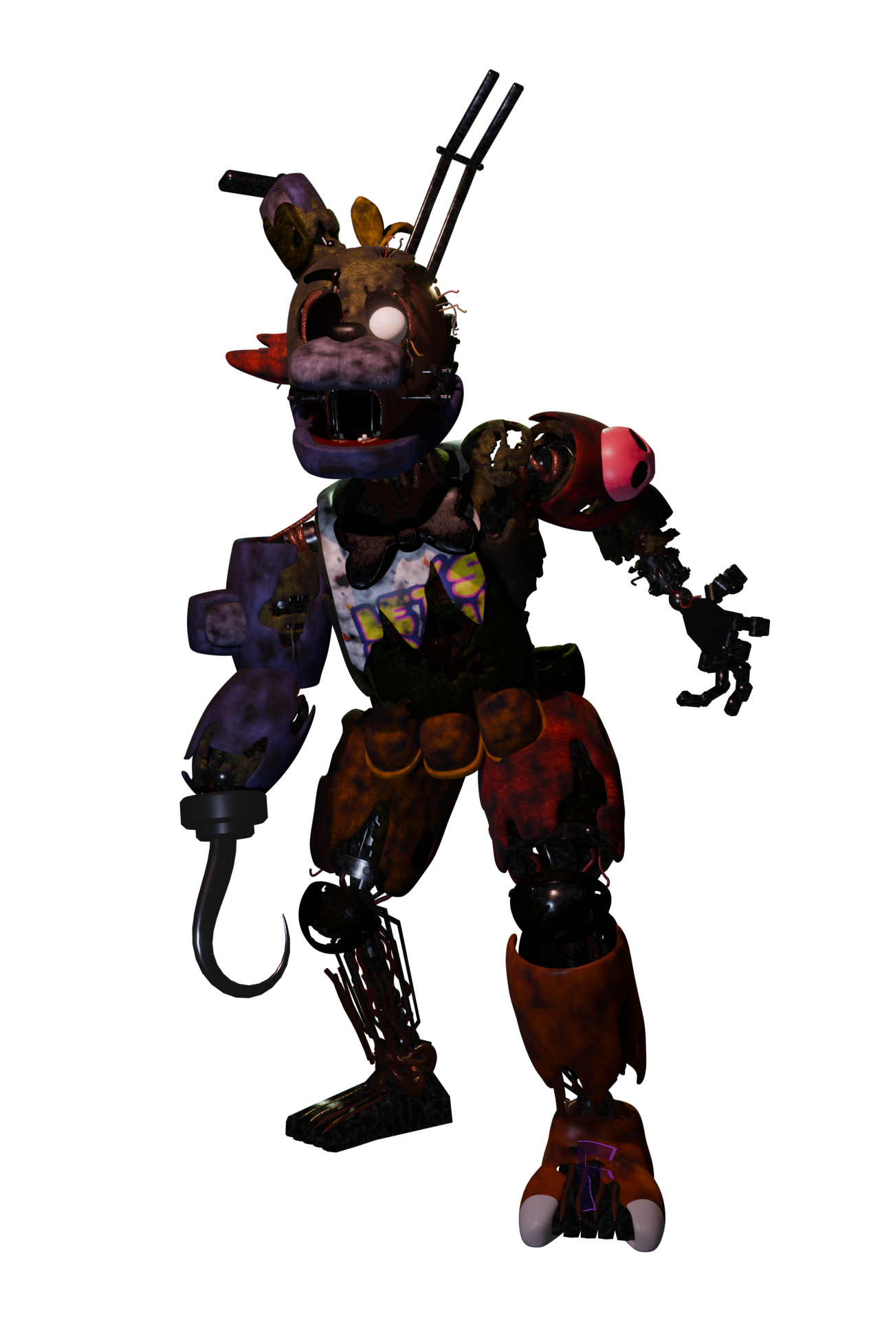withered foxy rare screen full body by Fnaf3Dart on DeviantArt