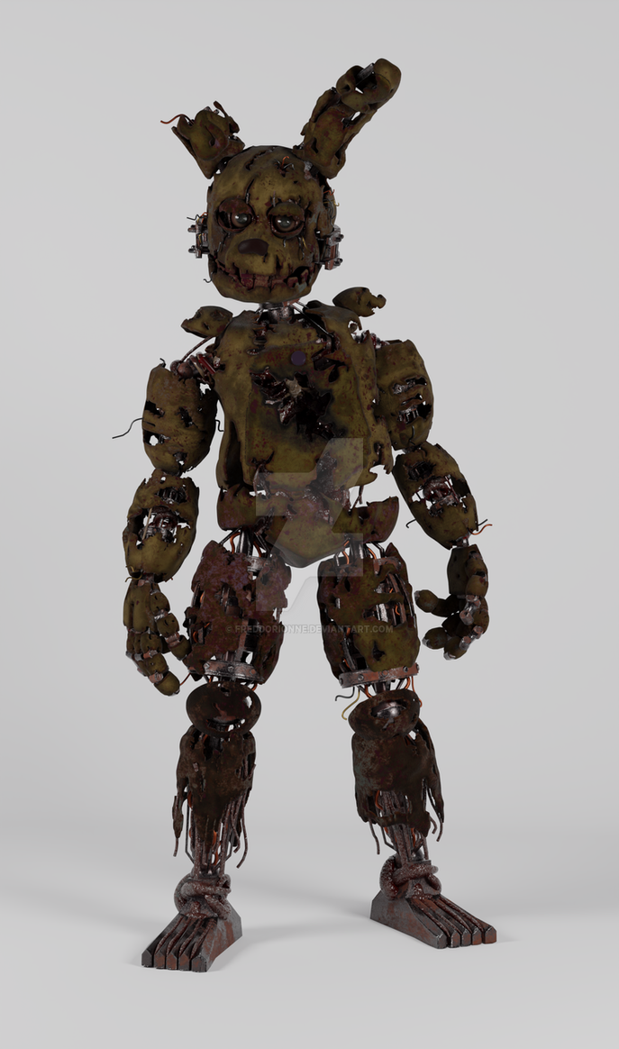 Blender| SpringTrap Gallery (prob part 1?) by FreddoRionne on DeviantArt