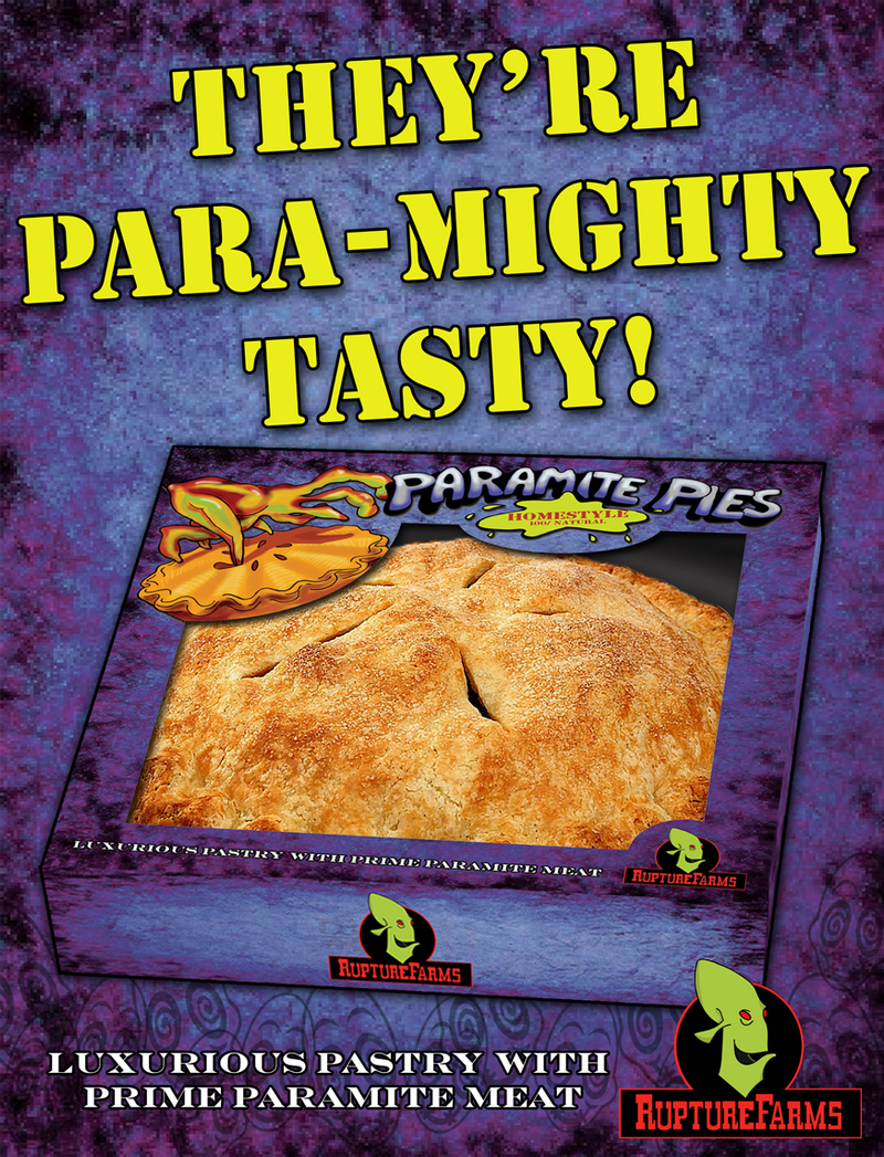 Paramite Pies advertising poster