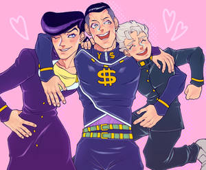 Josuke, Okuyasu and Koichi