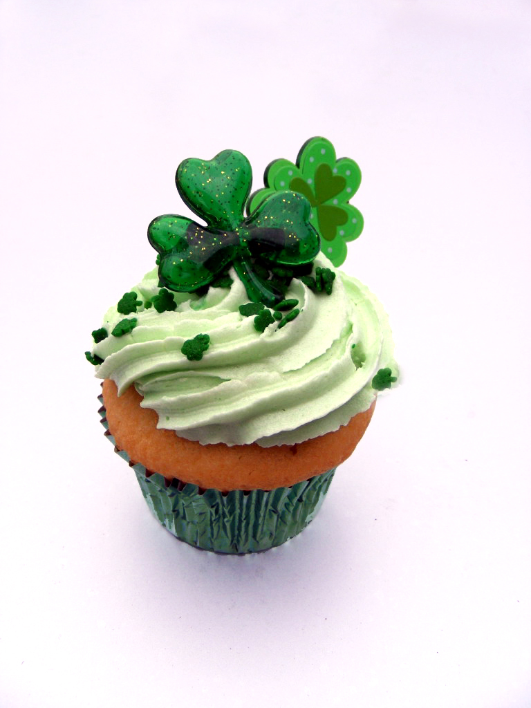 St Patrick's Day, cupcake