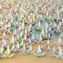 Wallpaper 1000 origami cranes