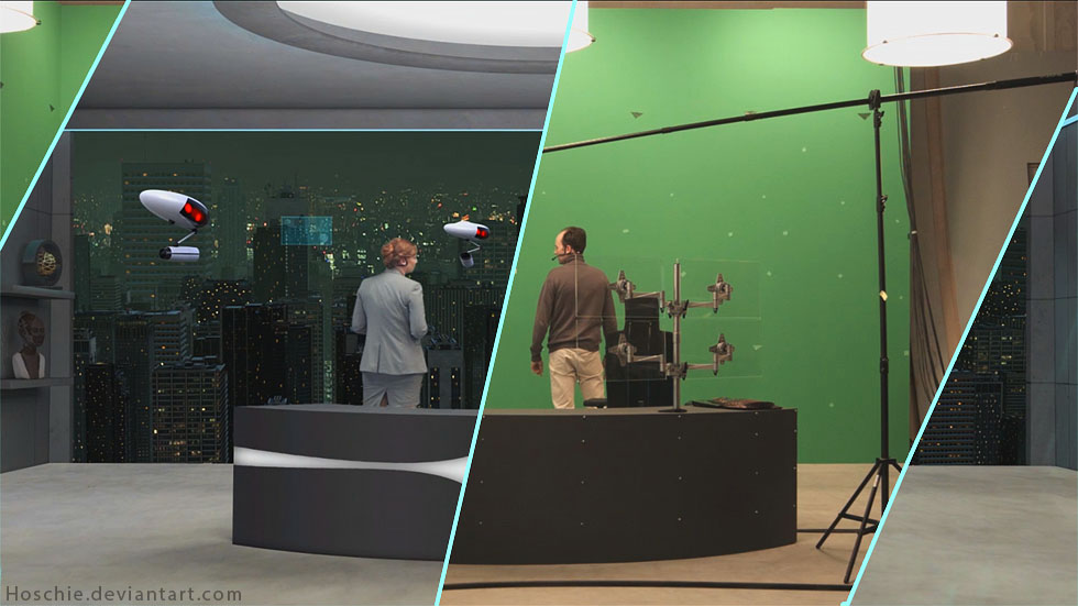 Virtual Setdesign for vfx production by hoschie
