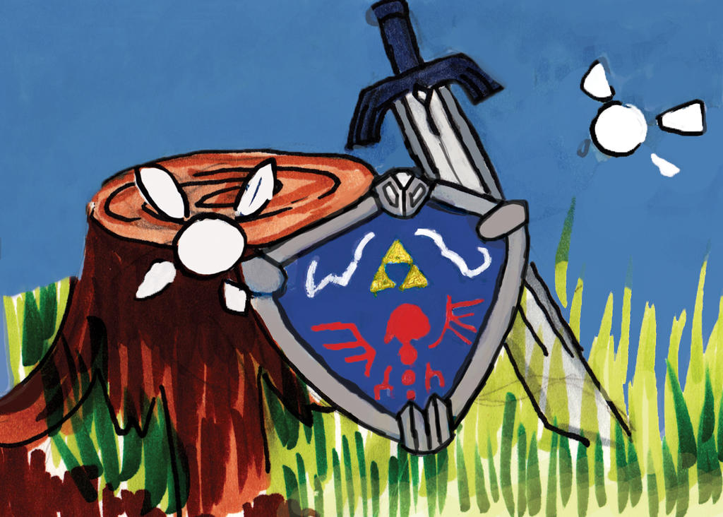 Hyrulian Sword and shield by SilverZero on DeviantArt
