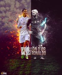 messi ronaldo by M-A-G-F-X-Graphic