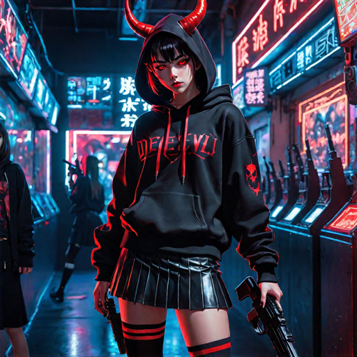 Anime/devil girl by sadakosan123 on DeviantArt