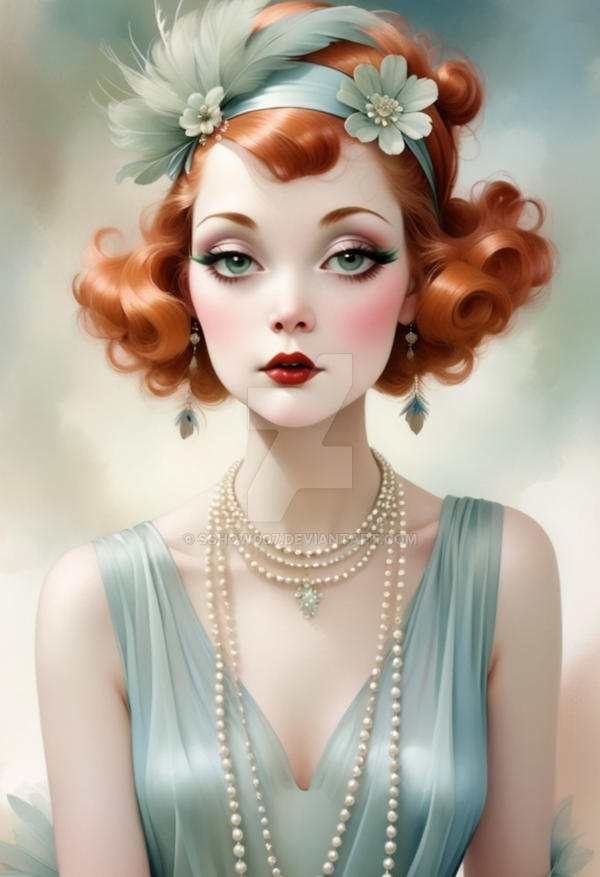 Red Headed Flapper Girl by sshow007 on DeviantArt