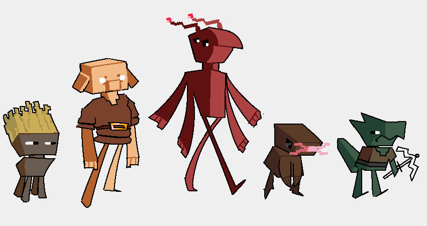 Minecraft Species by paviziDA on DeviantArt
