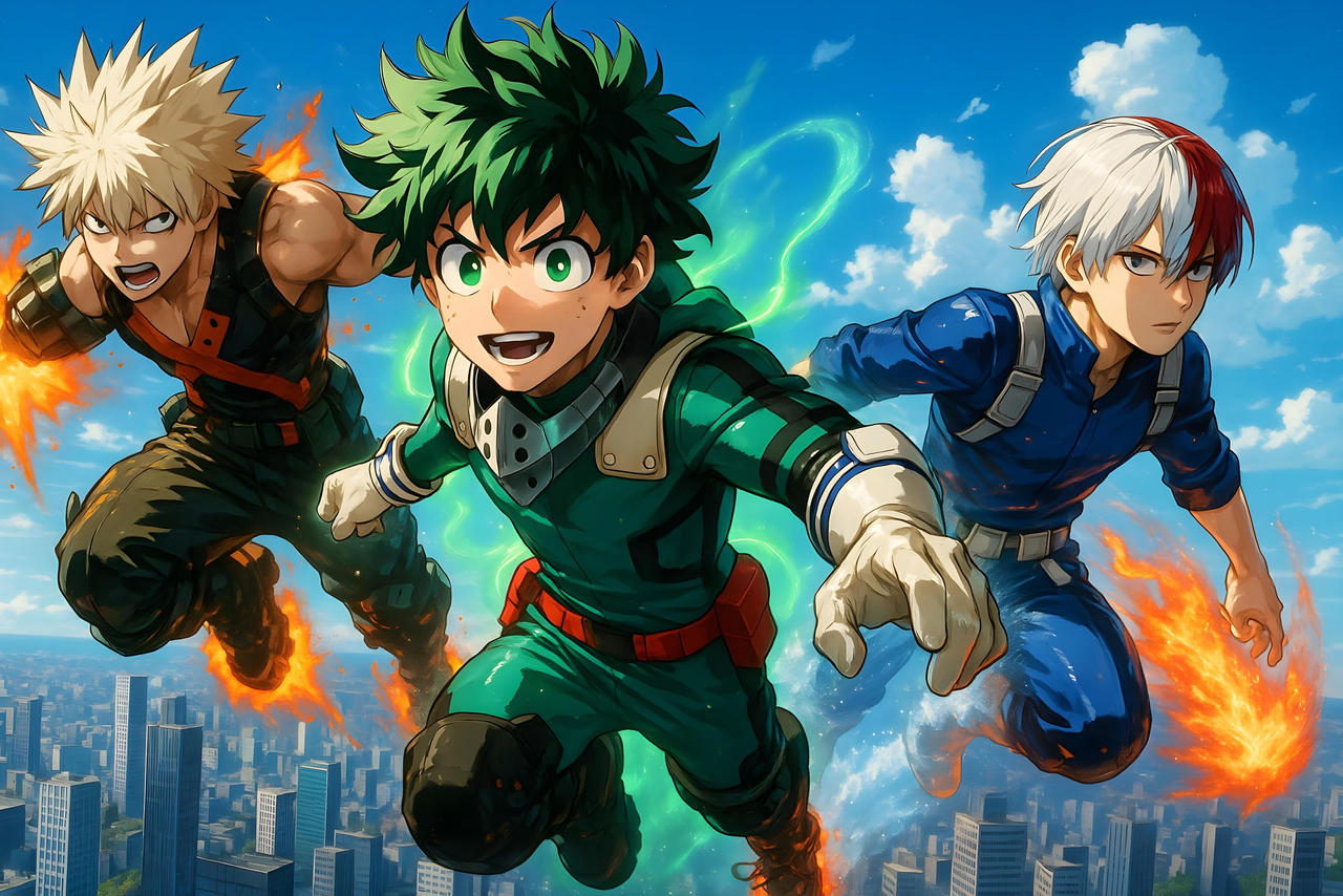 Deku Bakugo And Todoroki By Mechanianspidy On DeviantArt deku-bakugo-and-todoroki-by-mechanianspidy-on-deviantart