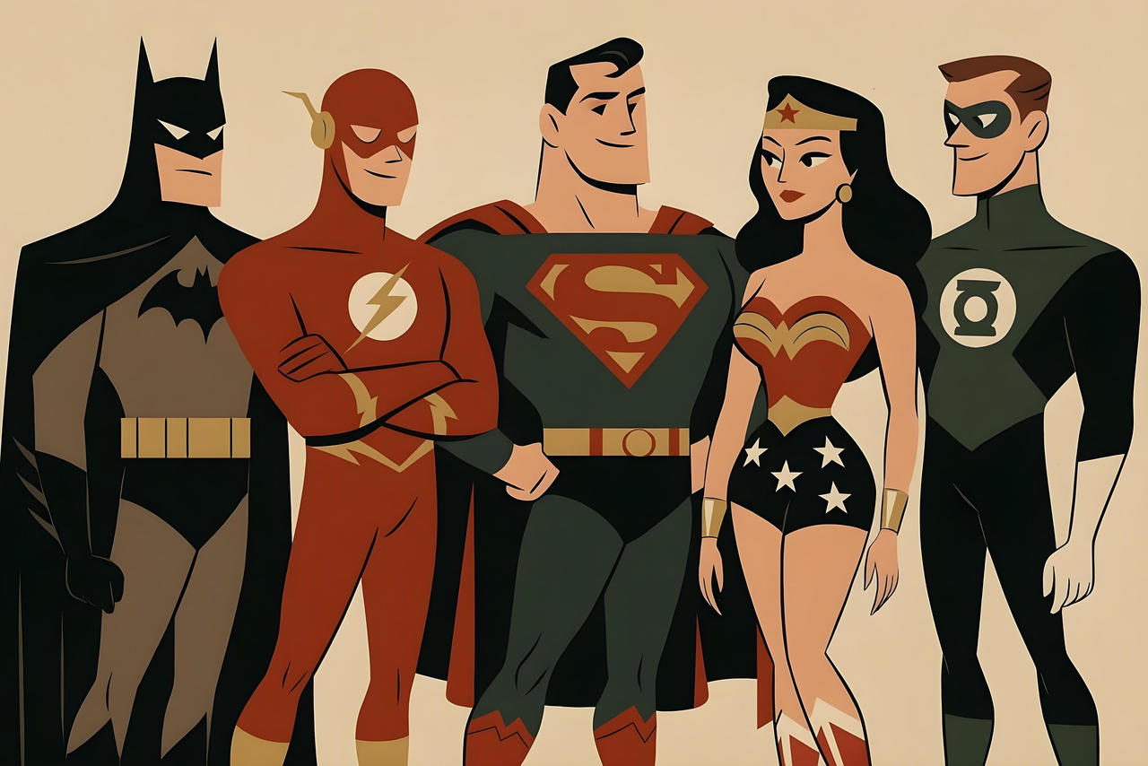 Retro Justice Retro Justice League by mechanianspidy on DeviantArt