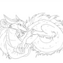 Noodle Dragon Lineart