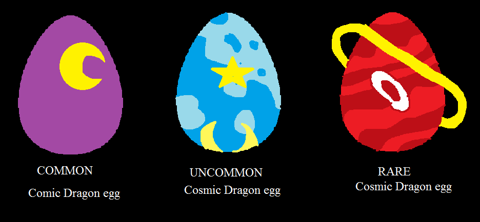 Cosmic Dragon egg rarity  sheet