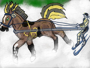 White Blood Stables Winter - Skijoring by DreamDrifter91 White Blood Stables Winter - Skijoring by DreamDrifter91