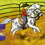 Shadow Doing Barrels at Horse of the Year Show