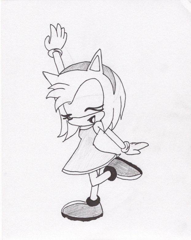 Amy Rose in a pose